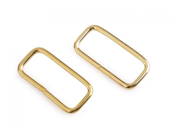 Průvlek rámeček vsuvka kov 32x13 mm zlatý