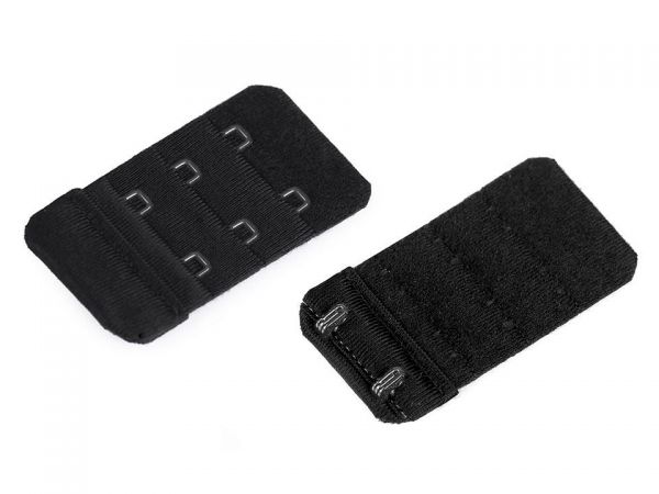 Prodloužení k podprsence šíře 35mm 3 řady bez gumy černá