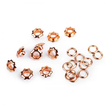 Průchodky s podložkou Ø 5/11 mm zlaté