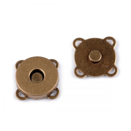 Magnetické zapínání našívací 18 mm staromosaz