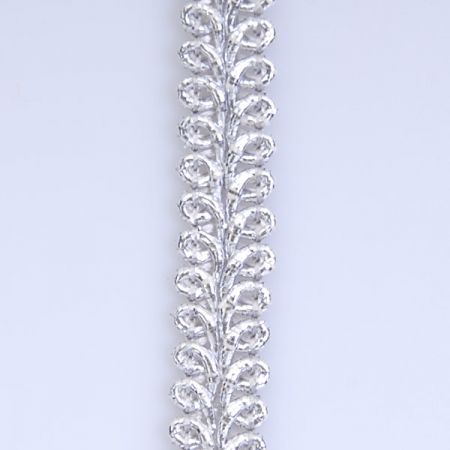 Prýmek leonský stříbrný šíře 10 mm