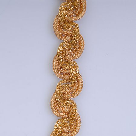 Leonský prýmek zlatý šíře 15mm