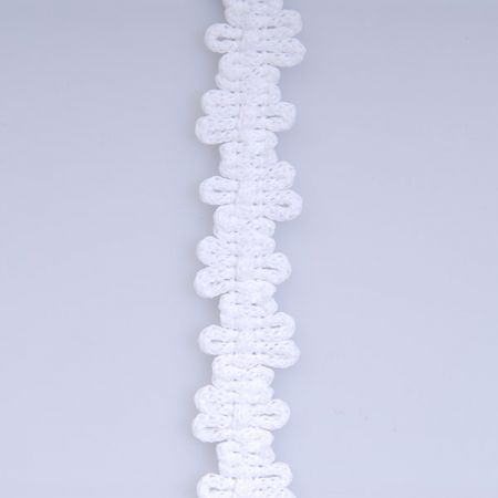 Galonový prýmek bílá/bílá šíře 11 mm