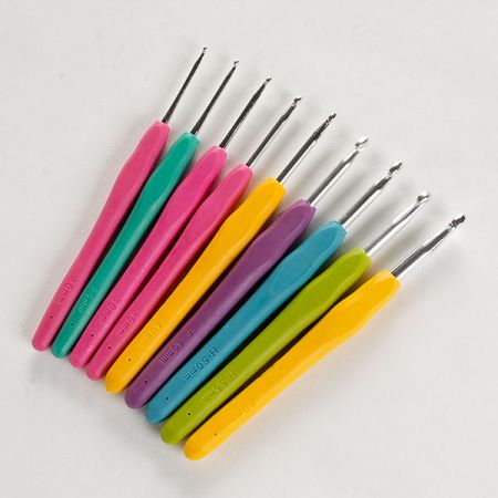 Háček kov se silikonovou ručkou SADA vel. 2-6