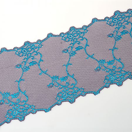 Pružná krajka lem fialovomodrá