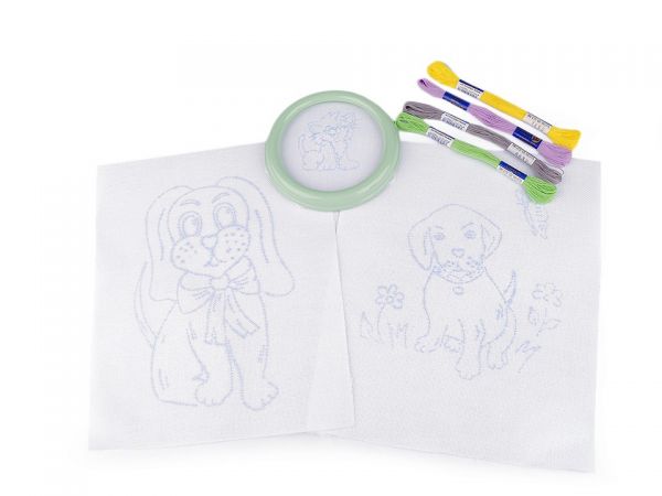 Dětské vyšívání koníci, slon