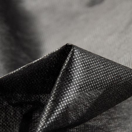 Vlizelin lepící 160cm černý puntíkový