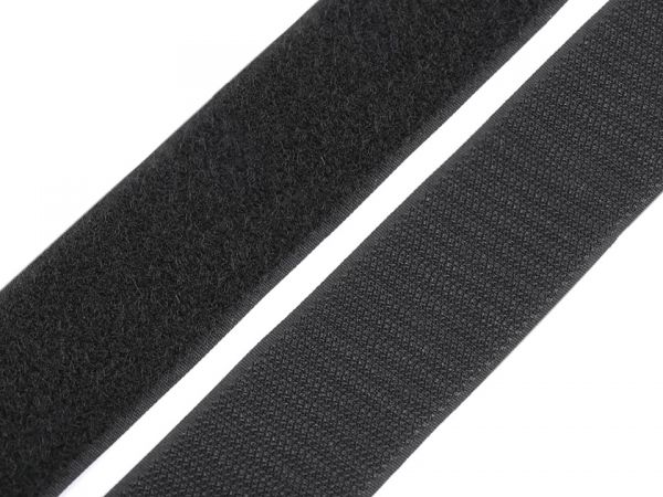 Suchý zip komplet šíře 20 mm černý