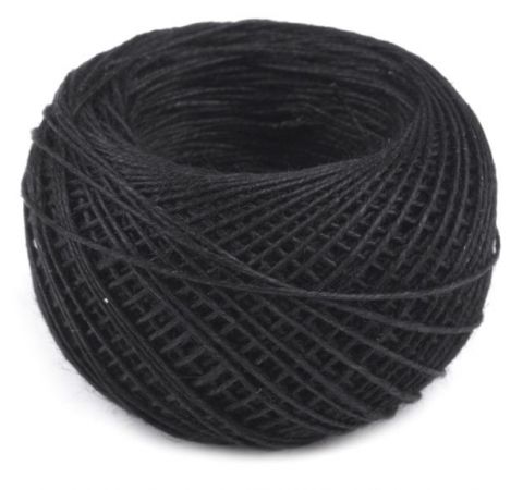 Niť lněná kovářská v plastovém pouzdře černá