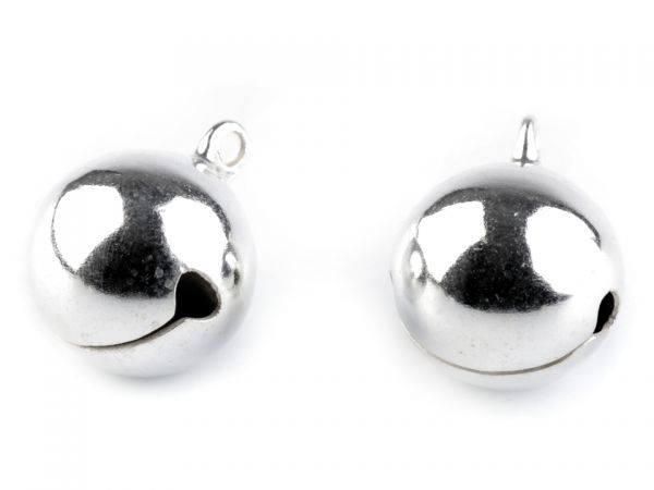 Rolnička Ø 12 mm stříbrné barvy