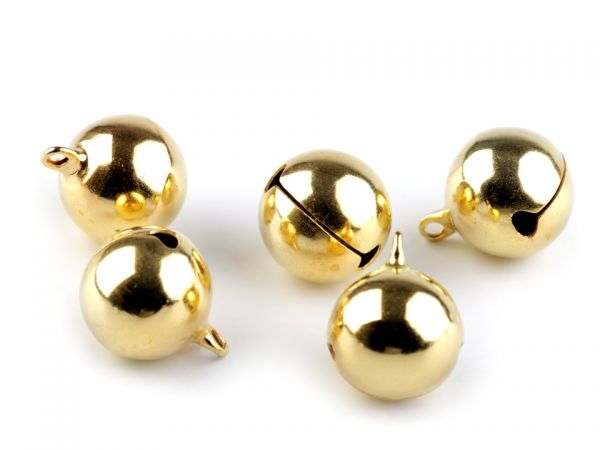 Rolnička Ø 10 mm zlaté barvy