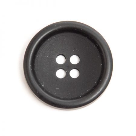 Knoflík plastový černý matný malý