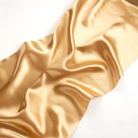Atlasová stuha šíře 36 cm zlatavá