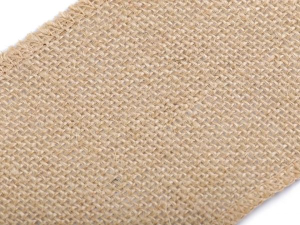 Stuha jutová přírodní šíře 10 cm