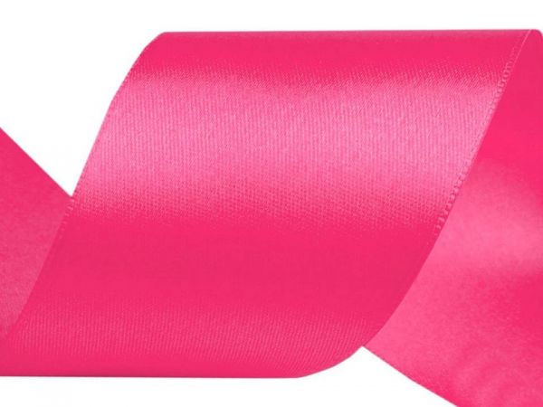 Atlasová stuha šíře 50mm sytě růžová