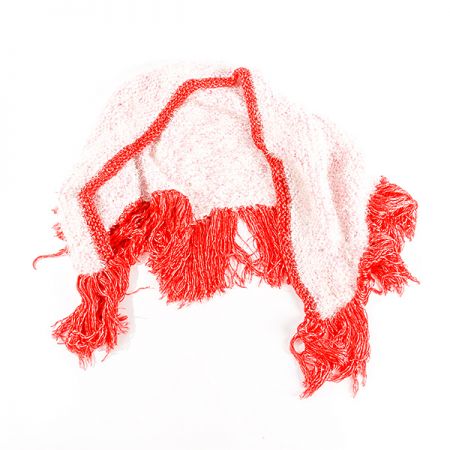 Pléd maxi šátek/šál slon. kost/růžový/červený