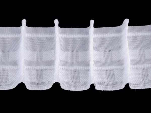 Záclonovka šíře 60 mm tužkové řasení bílá