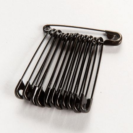 Spínací špendlíky délka 34mm černý