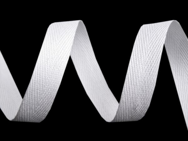 Keprovka - tkaloun šíře 10mm bílá