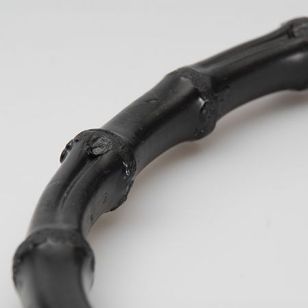 Ucho na tašky bambus půlkruh černá