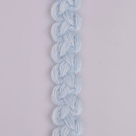 Pleteninová porta copánek světle modrá