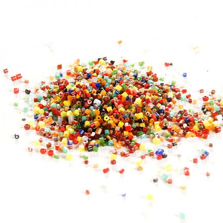 Korálky rokajl mix barev malý 20 gr.