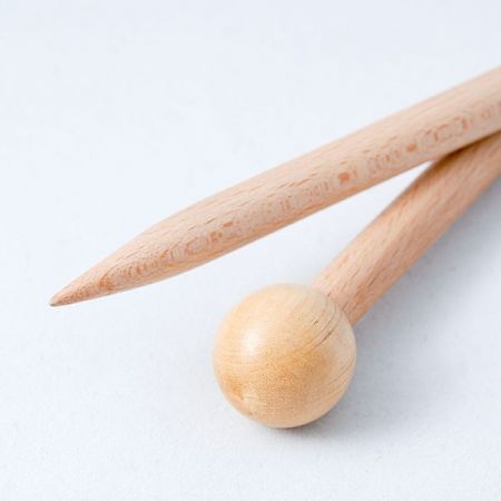 Dřevěné pletací jehlice, vel. 12