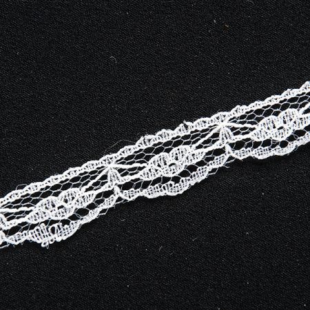 Krajka bílá drobný květ úzká
