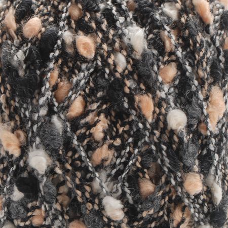 Přípletová směsová příze MarLen nopek černobéžový