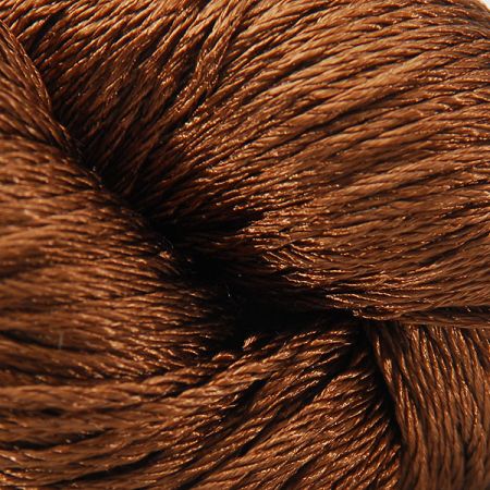 Viskozová pletací příze MarLen lesk čokoládově hnědá
