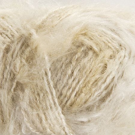 Pletací příze MarLen nestejné síly s vlasem béžová