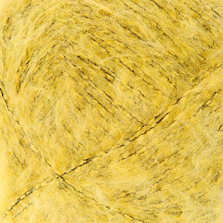 Mohérová pletací příze MarLen žlutočerný melír