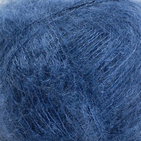 Mohérová pletací příze směs MarLen středně modrá