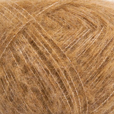 Vlněná směsová pletací příze MarLen tenká hnědá