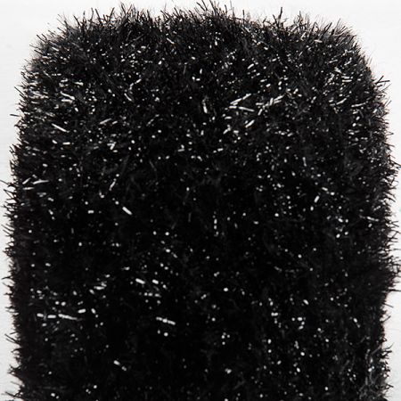 Efektní směsová příze MarLen dlouhý vlas černá