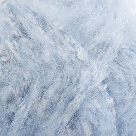 Mohérová směsová pletací příze MarLen modrosmetanová