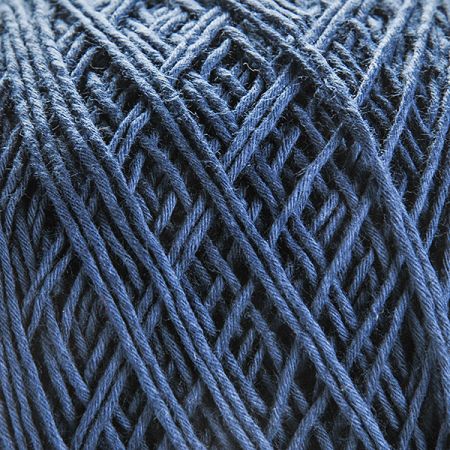 Bavlněná pletací příze MarLen kulatá modrá