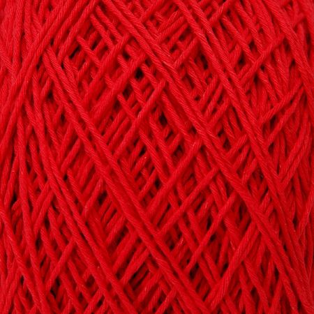 Bavlněná pletací příze MarLen kulatá jasně červená
