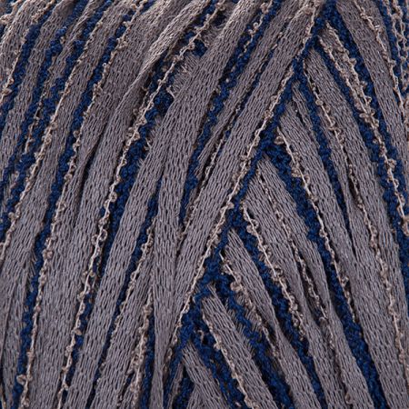 Bavlna směs příze MarLen šedo-tm.modrý melír