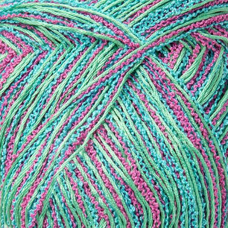 Bavlněná příze MarLen zelenorůžový melír
