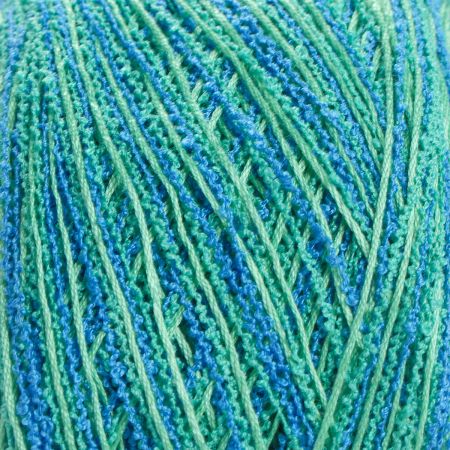 Bavlněná příze MarLen modrozelený melír