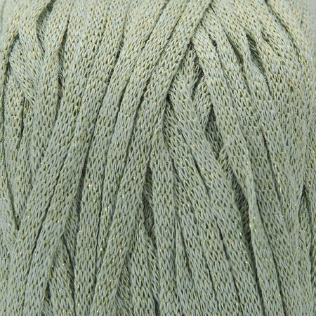 Stužková pletací přáze s leskem zelená