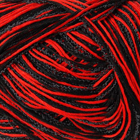 Bavlněná pletací příze MarLen červenočerná