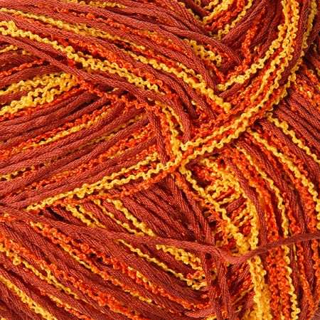 Bavlněná pletací příze MarLen oranžovohnědý melír