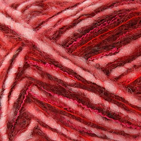 Vlněná směsová příze MarLen červený melír