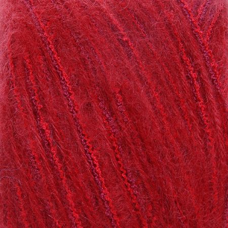 Směsová vlněná pletací příze MarLen červený melír