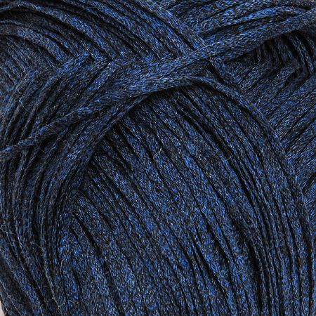 Bavlněná stužková pletací příze modrý melír