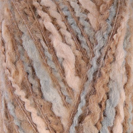 Efektní vlněná příze Marlen "vlnka" hnědý melír