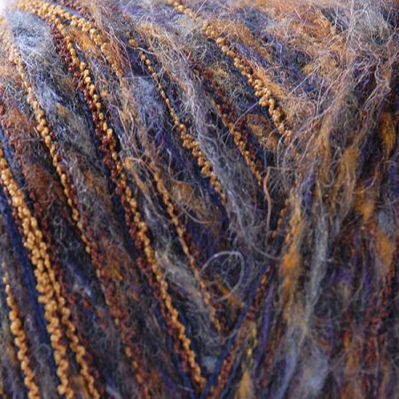 Vlněná příze MarLen modrohnědý melír