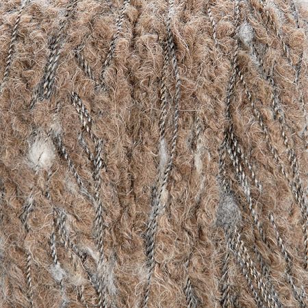 Vlněná směsová příze nopky buklé šedohnědá světlá